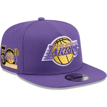 Cap ravna violet snapback 9FIFTY A Frame Hardwood Classics Los Angeles Lakers NBA New Era