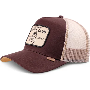 Kapa zaobljena smeđa snapback HFT Coffee Head Djinns