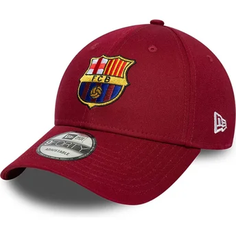 Kape zaobljena crvena snapback 9FORTY ajustable FC Barcelona LALIGA New Era
