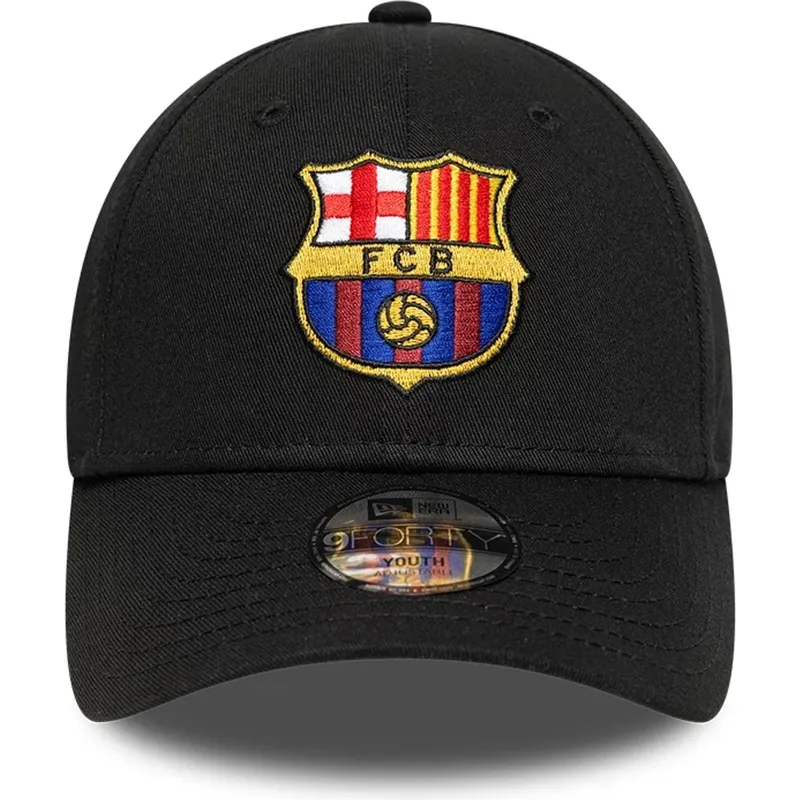 new-era-curved-brim-youth-fc-barcelona-laliga-9forty-core-black-adjustable-cap
