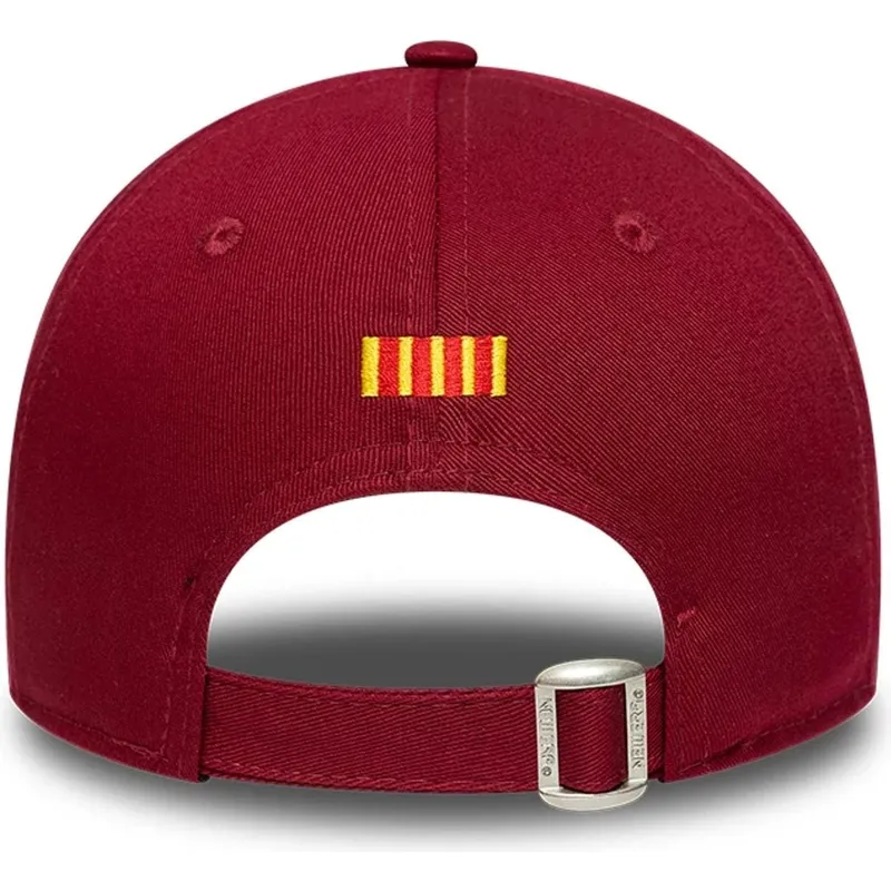 kape-zaobljena-crvena-snapback-za-djecu-9forty-ajustable-fc-barcelona-laliga-new-era