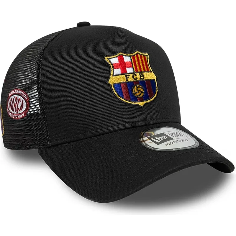 kapa-zaobljena-crna-snapback-a-frame-trucker-fc-barcelona-laliga-new-era