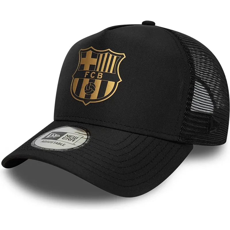 kapa-zaobljena-crna-snapback-a-frame-trucker-fc-barcelona-laliga-new-era