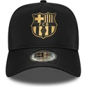 new-era-fc-barcelona-laliga-a-frame-gold-black-trucker-hat