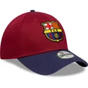 new-era-curved-brim-youth-fc-barcelona-laliga-9forty-contrast-red-and-blue-adjustable-cap