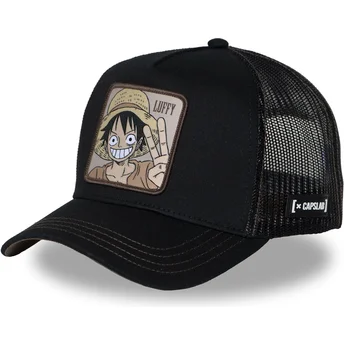 Kapa zaobljena crna snapback OP2 WAN3 Monkey D. Luffy One Piece Capslab