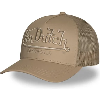 Kapa zaobljena smeđa snapback EMB02 Von Dutch