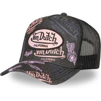 Cap zaobljena black snapback Von Dutch