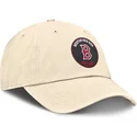 cap-zaobljena-beige-adjustable-strap-club-unstructured-organic-cotton-boston-red-sox-mlb-nike