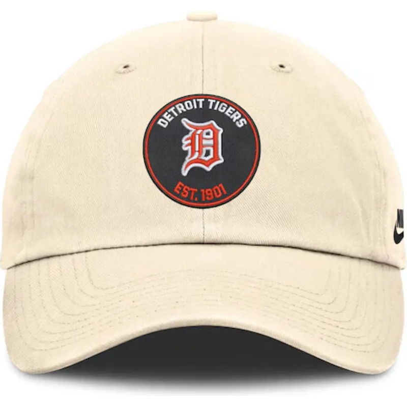 cap-zaobljena-beige-adjustable-strap-club-unstructured-organic-cotton-detroit-tigers-mlb-nike cap-zaobljena-beige-adjustable-strap-club-unstructured-organic-cotton-detroit-tigers-mlb-nike