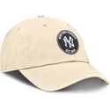 cap-zaobljena-beige-adjustable-strap-club-unstructured-organic-cotton-new-york-yankees-mlb-nike