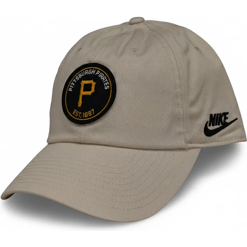 cap-zaobljena-beige-adjustable-strap-club-unstructured-organic-cotton-pittsburgh-pirates-mlb-nike