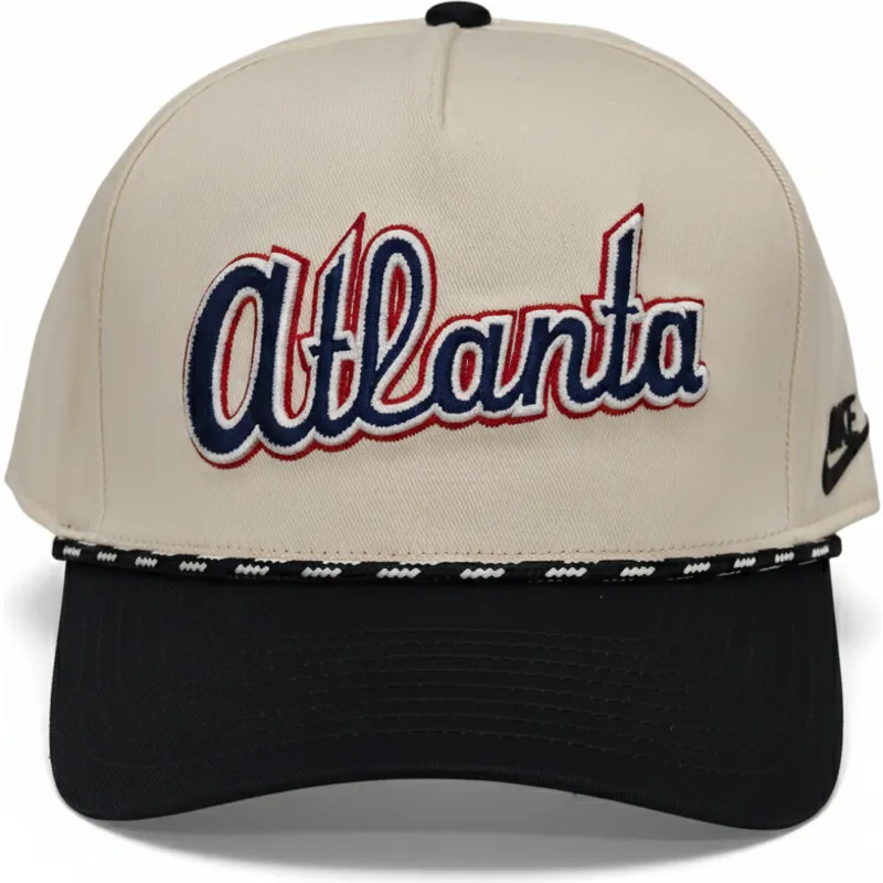kape-zaobljena-bez-snapback-rise-structured-atlanta-braves-mlb-nike