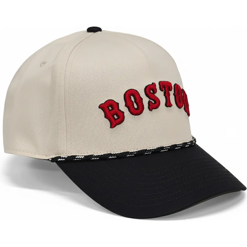 cap-zaobljena-beige-snapback-rise-structured-boston-red-sox-mlb-nike