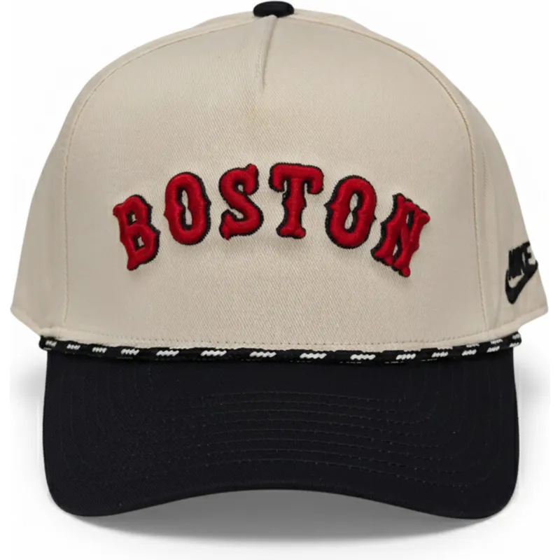 cap-zaobljena-beige-snapback-rise-structured-boston-red-sox-mlb-nike