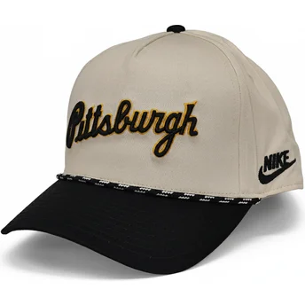 Kapa zaobljena bež snapback Rise Structured Pittsburgh Pirates MLB Nike