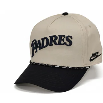 Cap zaobljena beige snapback Rise Structured San Diego Padres MLB Nike