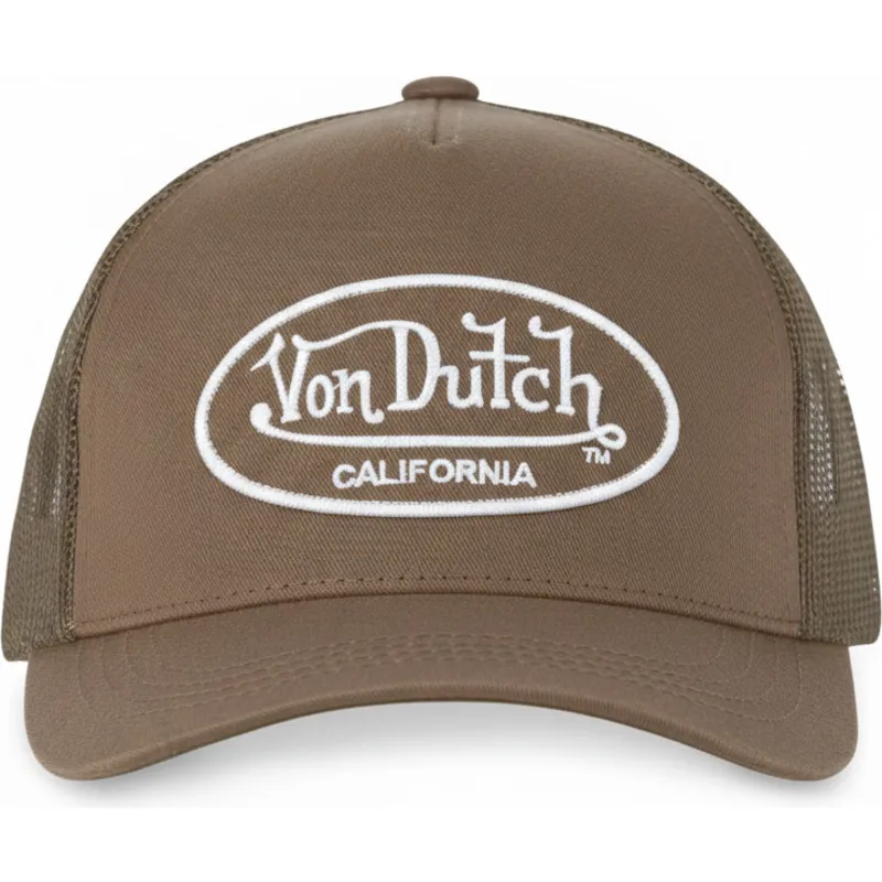 von-dutch-lof-b3-brown-adjustable-trucker-hat