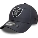 kape-zaobljena-siva-podesiva-traka-9forty-microfibre-las-vegas-raiders-nfl-new-era
