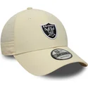 cap-zaobljena-beige-adjustable-strap-9forty-recycled-midi-las-vegas-raiders-nfl-new-era