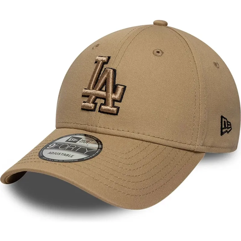 kapa-zaobljena-smeda-podesiv-9forty-outline-los-angeles-dodgers-mlb-new-era