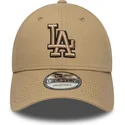 kapa-zaobljena-smeda-podesiv-9forty-outline-los-angeles-dodgers-mlb-new-era