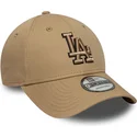 kapa-zaobljena-smeda-podesiv-9forty-outline-los-angeles-dodgers-mlb-new-era
