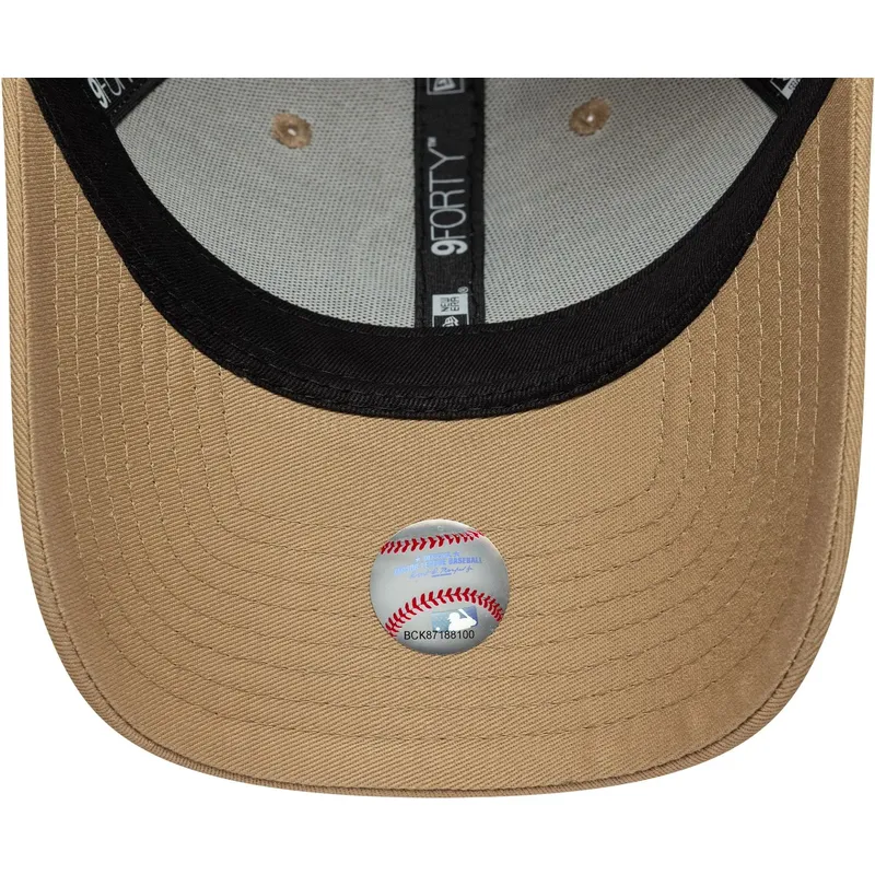 kapa-zaobljena-smeda-podesiv-9forty-outline-los-angeles-dodgers-mlb-new-era
