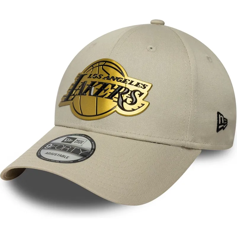 cap-zaobljena-beige-snapback-9forty-metallic-los-angeles-lakers-nba-new-era