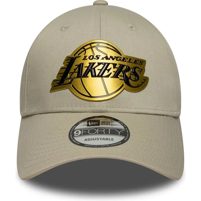 cap-zaobljena-beige-snapback-9forty-metallic-los-angeles-lakers-nba-new-era