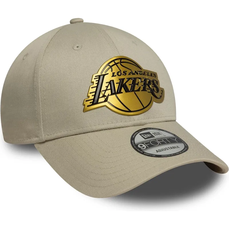 cap-zaobljena-beige-snapback-9forty-metallic-los-angeles-lakers-nba-new-era