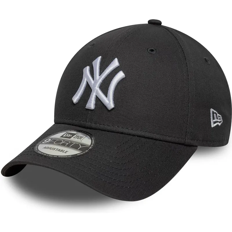 kapa-zaobljena-siva-podesiv-9forty-league-essential-new-york-yankees-mlb-new-era