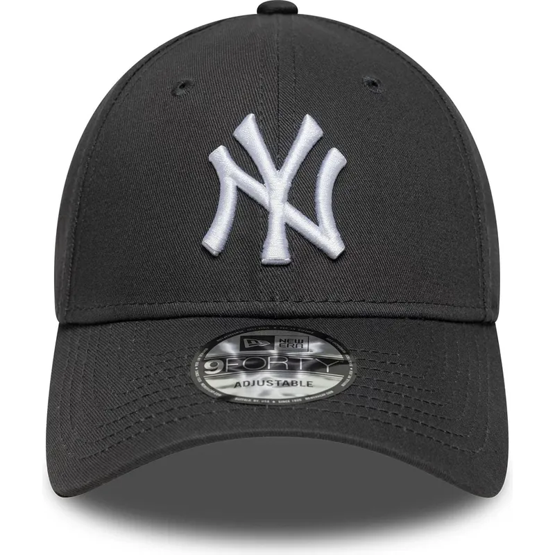 kapa-zaobljena-siva-podesiv-9forty-league-essential-new-york-yankees-mlb-new-era