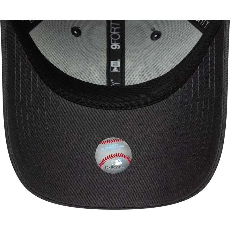 cap-zaobljena-gray-adjustable-strap-9forty-league-essential-new-york-yankees-mlb-new-era