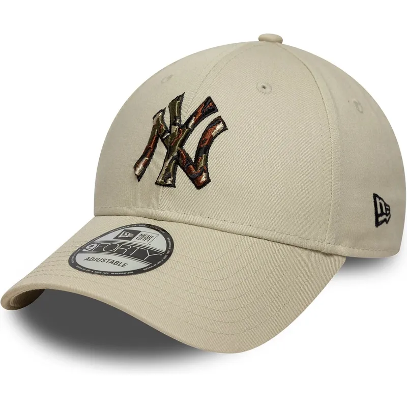 cap-zaobljena-beige-adjustable-strap-9forty-camo-infill-new-york-yankees-mlb-new-era