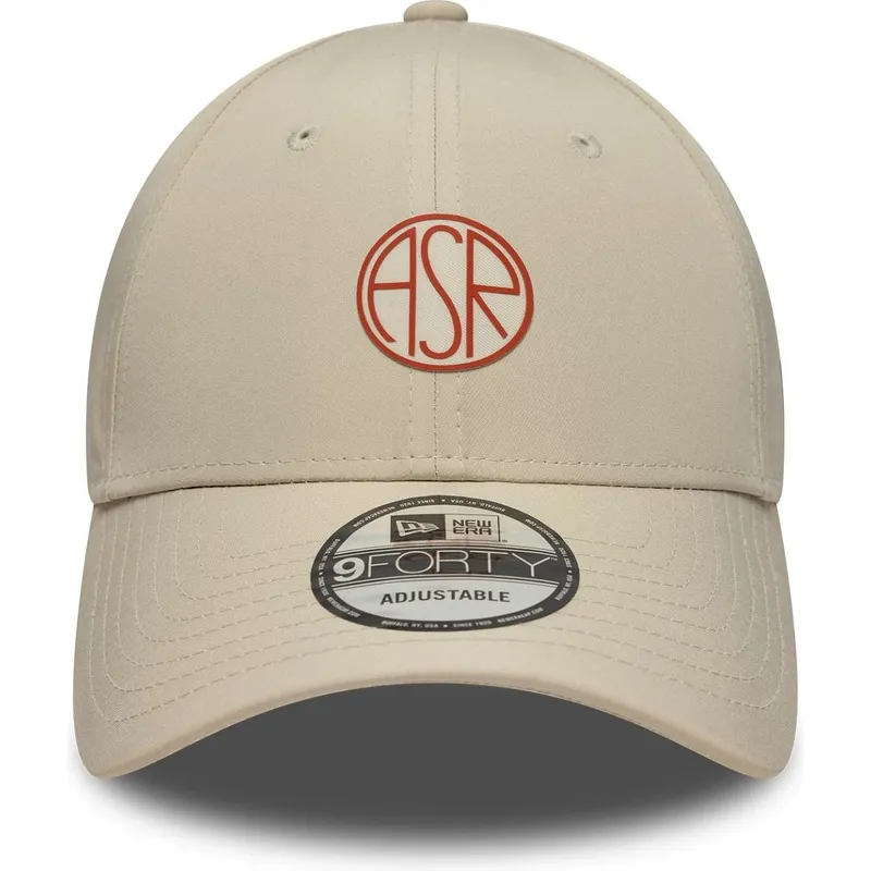 cap-zaobljena-beige-adjustable-strap-9forty-streetweear-associazione-sportiva-roma-serie-a-new-era