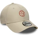 cap-zaobljena-beige-adjustable-strap-9forty-streetweear-associazione-sportiva-roma-serie-a-new-era