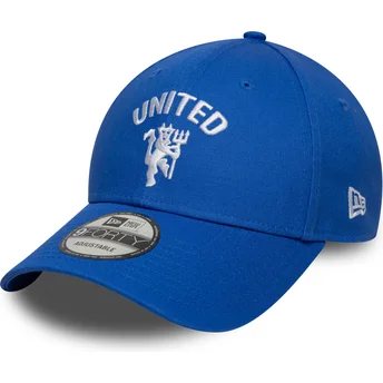 Cap zaobljena blue adjustable strap 9FORTY Seasonal Manchester United Football Club Premier League New Era