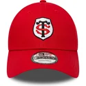 kapa-zaobljena-crvena-podesiv-9forty-core-stade-toulousain-top-14-new-era