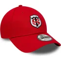 kapa-zaobljena-crvena-podesiv-9forty-core-stade-toulousain-top-14-new-era
