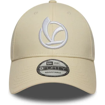 Cap zaobljena beige adjustable strap 9FORTY New Era