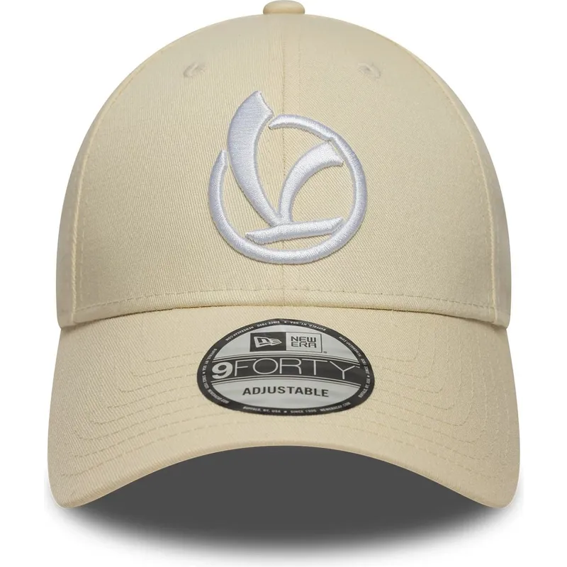 new-era-curved-brim-9forty-essential-vespa-piaggio-beige-adjustable-cap