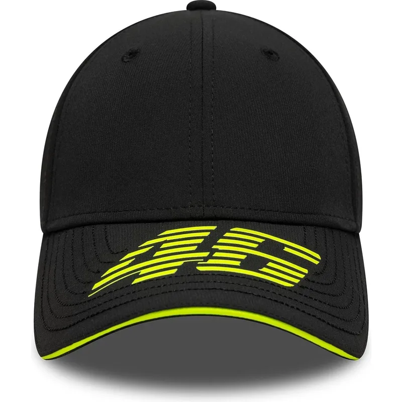 cap-zaobljena-black-adjustable-strap-9forty-recycled-stripe-valentino-rossi-vr46-motogp-new-era cap-zaobljena-black-adjustable-strap-9forty-recycled-stripe-valentino-rossi-vr46-motogp-new-era