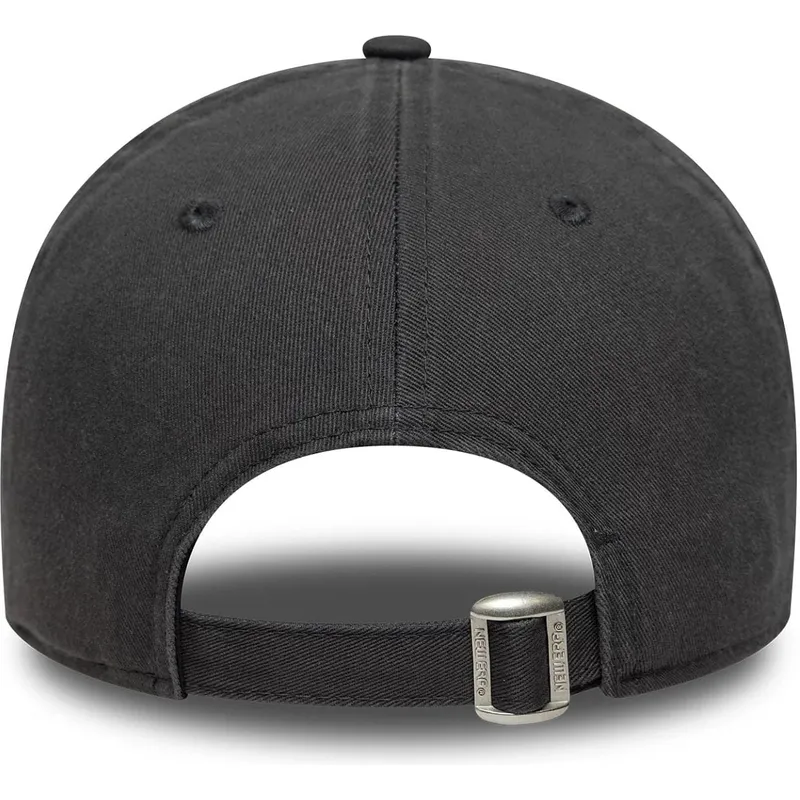 new-era-curved-brim-grey-logo-9forty-wash-distress-los-angeles-dodgers-mlb-grey-adjustable-cap