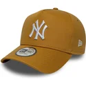 kapa-zaobljena-smeda-snapback-9forty-e-frame-league-essential-new-york-yankees-mlb-new-era