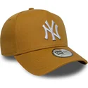 kapa-zaobljena-smeda-snapback-9forty-e-frame-league-essential-new-york-yankees-mlb-new-era