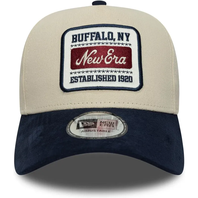 cap-zaobljena-beige-adjustable-strap-e-frame-new-era