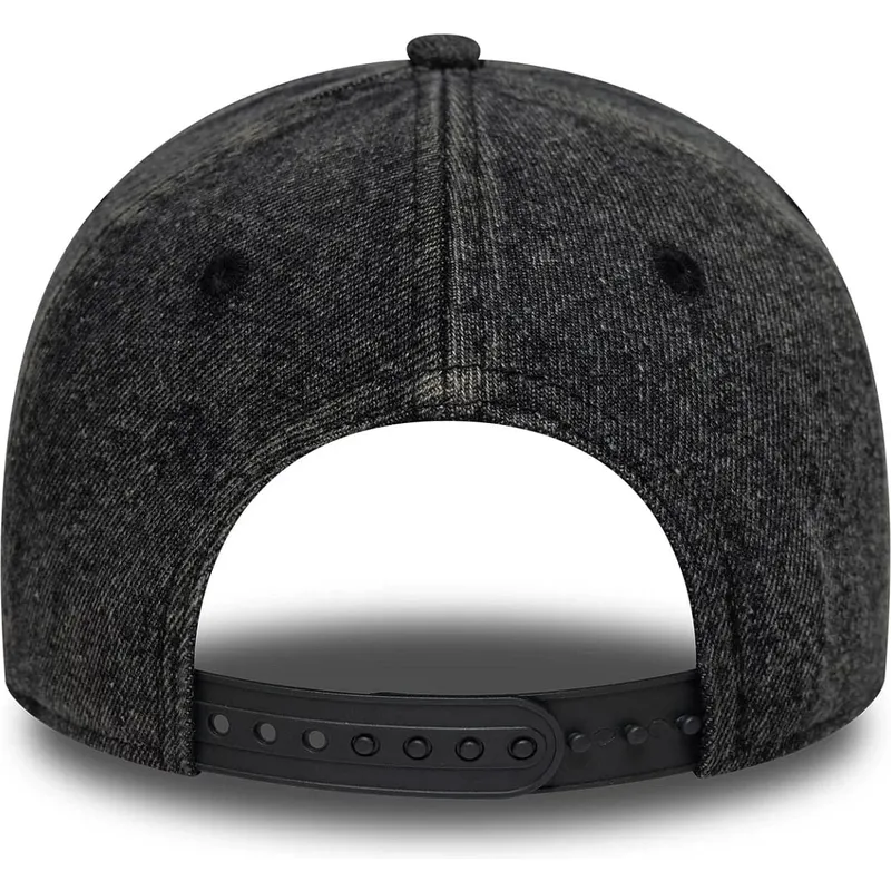 new-era-curved-brim-9forty-e-frame-denim-los-angeles-dodgers-mlb-black-snapback-cap