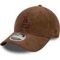 kapa-zaobljena-smeda-podesiv-9forty-m-crown-cord-los-angeles-dodgers-mlb-new-era