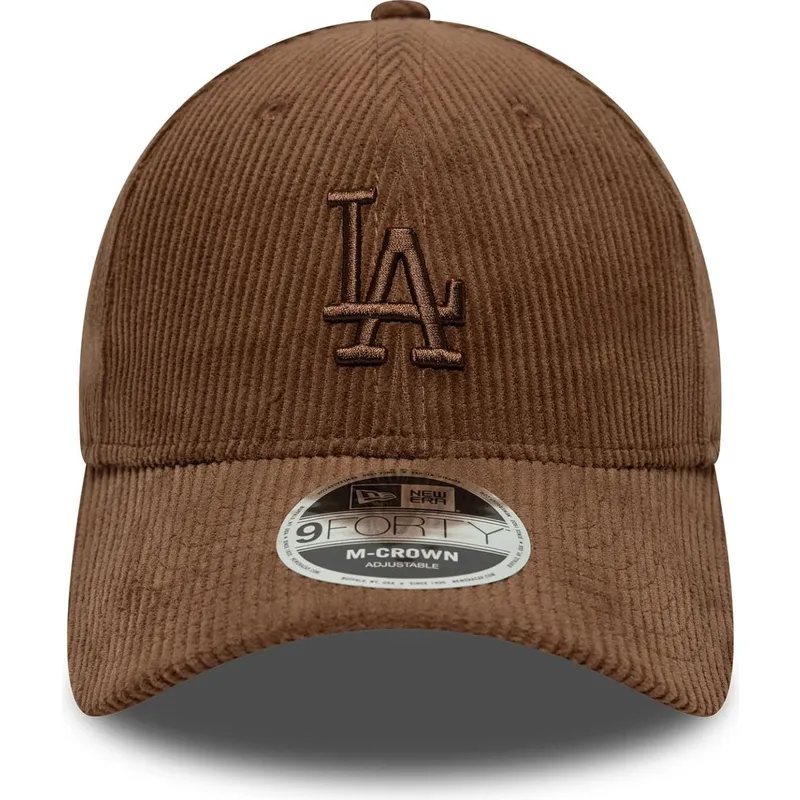 kapa-zaobljena-smeda-podesiv-9forty-m-crown-cord-los-angeles-dodgers-mlb-new-era